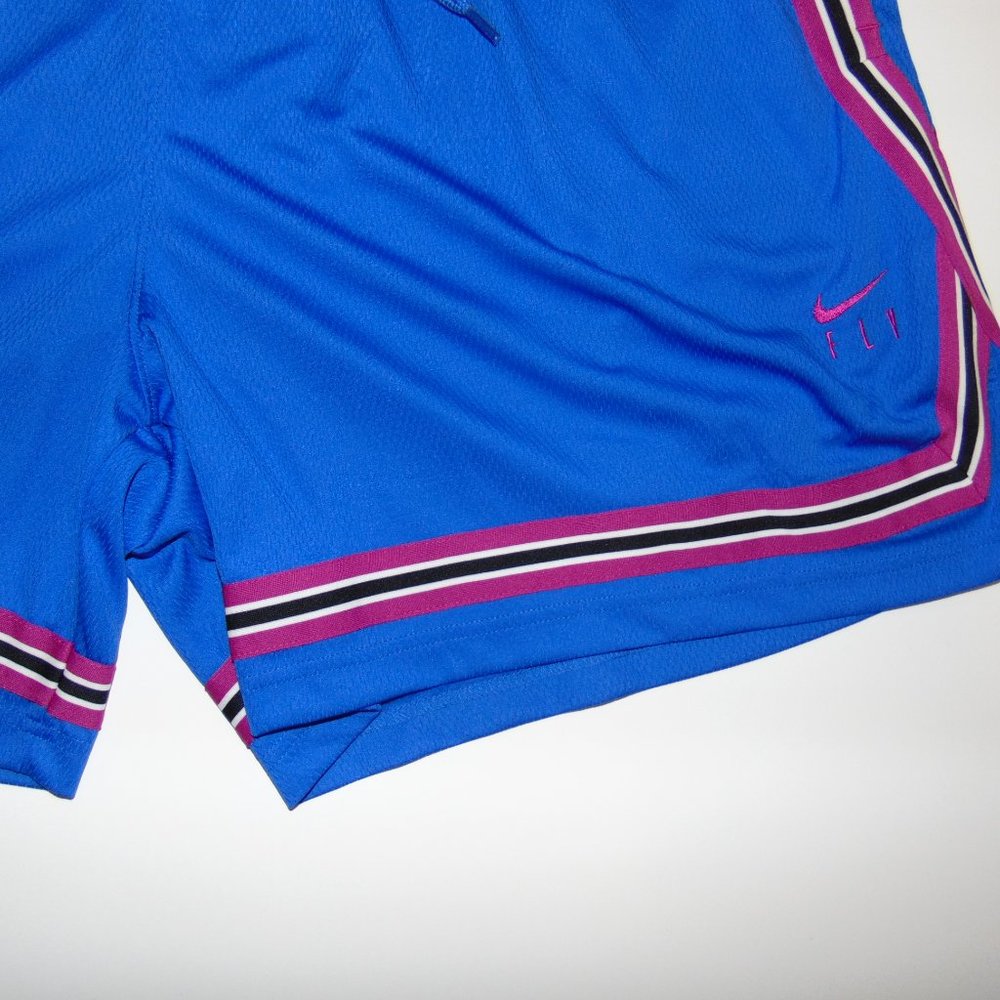 COPY - Nike Women' Dri Fit Fly Basketball Shorts 3XL Polyester Blue - Picture 2 of 10